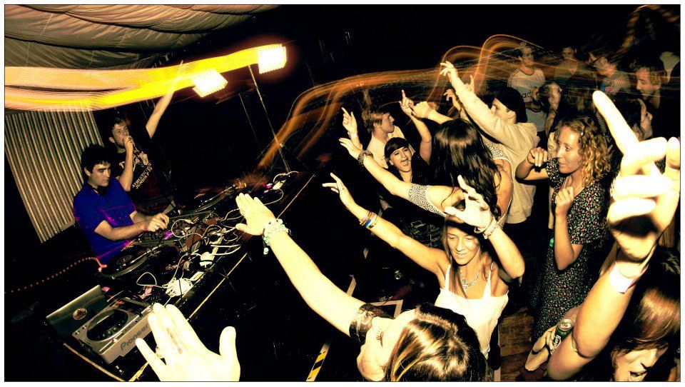 SIR VINYL CREW at a nightclub